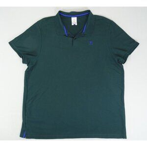 RF ROGER FEDERER POLO TENNIS SHIRT MENS SZ XXL JERSEY NIKE‎ COTTON POLY GREEN